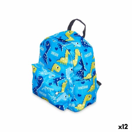 Mochila Escolar Dinosaurios Multicolor 28 x 12 x 22 cm (12 Unidades)