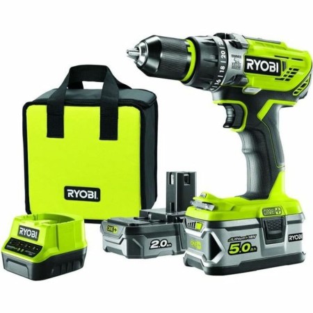 Set de taladro y accesorios Ryobi 18 V 50 Nm