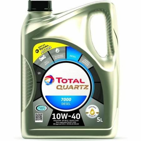 Aceite de motor Total QUARTZ 7000 DIESEL 10W40 5 L 10W40