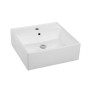 Lavabo Oceanic Lenã Cerámica Cuadrado 38 x 38 x 12 cm