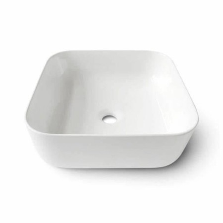 Lavabo Oceanic Lenã Cerámica Cuadrado 39,5 x 39,5 x 14 cm
