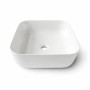 Lavabo Oceanic Lenã Cerámica Cuadrado 39,5 x 39,5 x 14 cm