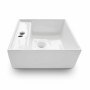 Lavabo Oceanic Lenã Céramique Carré 41,5 x 41,5 x 15 cm