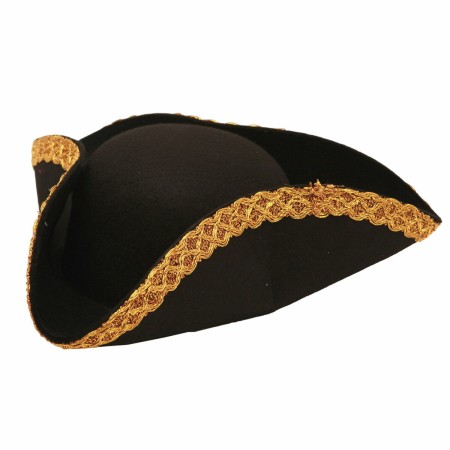 Chapeau My Other Me Deluxe Noir Doré Pirate 57 cm