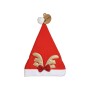 Bonnet de Père Noël Renne Rouge Doré 28 x 2 x 39 cm (12 Unités)