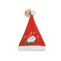 Bonnet de Père Noël Bonhomme de Neige Rouge 24 x 1 x 35 cm (12 Unités)