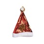 Bonnet de Père Noël Paillettes Rouge Doré 28 x 2 x 39 cm (12 Unités)