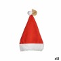 Bonnet de Père Noël Blanc Rouge 29 x 2 x 45 cm (12 Unités)