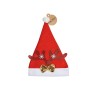 Bonnet de Père Noël Renne Rouge Doré 26 x 2 x 34 cm (12 Unités)