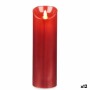 Bougie LED Rouge 8 x 8 x 25 cm (12 Unités)