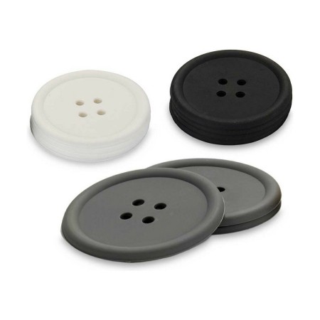 Dessous de verres Bouton Silicone (4 pcs)