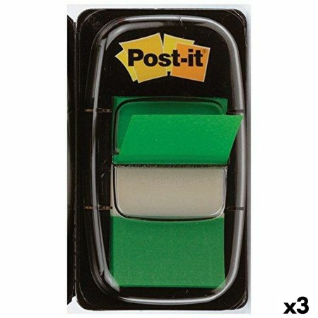 Notes Adhésives Post-it Index 25 x 43 mm Vert (3 Unités)