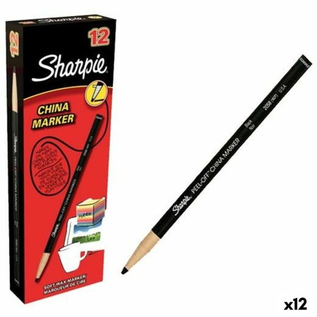 Marqueur Sharpie China Permanent Noir 12 Pièces (12 Unités)