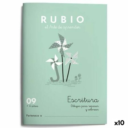 Cuaderno de escritura y caligrafía Rubio Nº9 A5 Español (10 Unidades)