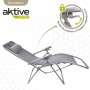 Tumbona Aktive textileno Gris 160 x 76 x 52 cm