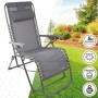 Tumbona Aktive textileno Gris 160 x 76 x 52 cm