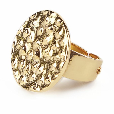 Anillo Mujer Shabama Soho Latón Bañado en flash dorado Ajustable