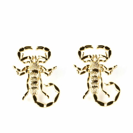 Pendientes Mujer Shabama Sahara Latón Bañado en oro 4 cm