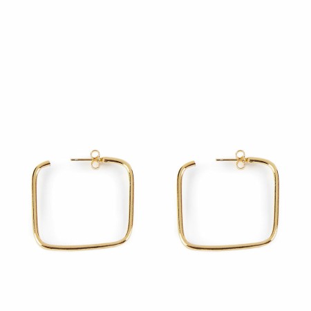 Pendientes Mujer Shabama Moore Latón Bañado en oro 3 cm