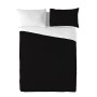 Housse de Couette Naturals BICOLOR Réversible Blanc Noir 1 Pièce 140 x 200 cm