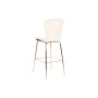 Tabouret DKD Home Decor Crème Doré Métal 55 x 53 x 102 cm