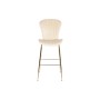 Tabouret DKD Home Decor Crème Doré Métal 55 x 53 x 102 cm
