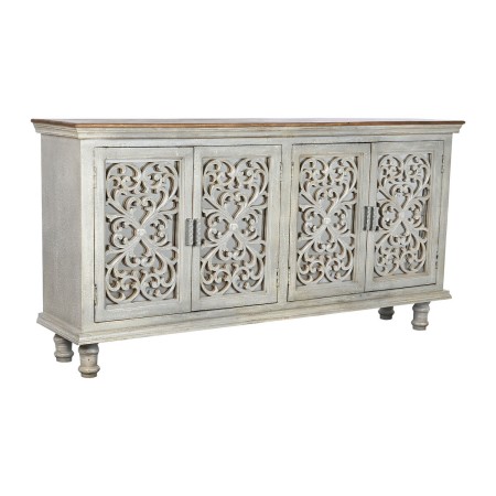 Buffet Home ESPRIT Gris Bois de manguier Miroir 191 x 43 x 98 cm