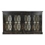 Aparador Home ESPRIT Negro Madera Cristal 170 x 40 x 100 cm