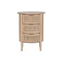 Table de Nuit Home ESPRIT Naturel Caoutchouc 48 x 35 x 66 cm