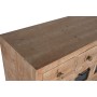 Cajonera Home ESPRIT Negro Natural Metal Abeto Cottage 110 x 40 x 92,5 cm