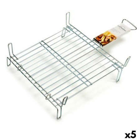 Grill Double 40 x 40 cm Acier zingué (5 Unités)