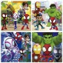 Set de 4 Puzzles Spidey & His Amazing Friends 43 Pièces