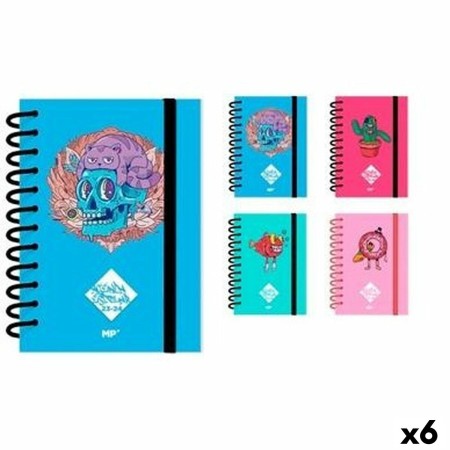 Agenda MP Tatoo 2023-2024 Multicolor A5 148 x 210 mm (6 Unidades)