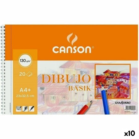 Bloc de dibujo Canson Basik A4+ 20 Hojas (10 Unidades)