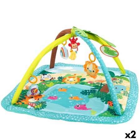 Tapis de jeu Winfun Jungle Tissu Plastique 95 x 42,5 x 95 cm (2 Unités)