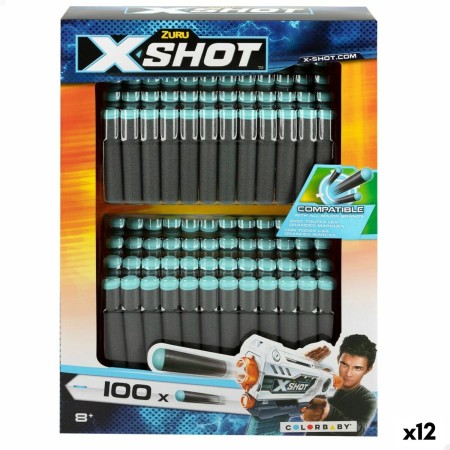 Fléchettes Zuru X-Shot 100 Pièces 1,3 x 6,7 x 1,3 cm (12 Unités)