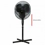 Ventilador de Pie Clatronic VL 3603 S Negro 50 W