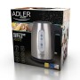 Bouilloire Adler AD 1273 Noir Argenté Noisette Acier inoxydable 1200 W 1 L