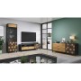 Mueble de TV Cama Meble RTV SOUL Marrón Negro Antracita Metal Aglomerado 177 x 52 x 45 cm