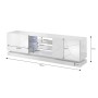 Mueble de TV Cama Meble QIU 160 Blanco Laminado Madera MDF 160 x 57 x 42 cm