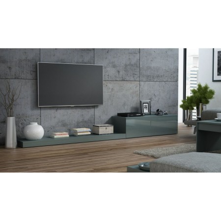 Meubles de télévision Cama Meble LIFE SZ/SZ Gris Laminé Bois MDF Contre-plaqué 300 x 35 x 42 cm