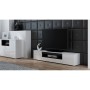 Mueble de TV Cama Meble R VIVA BI/BI+CZ Blanco Negro Laminado Madera MDF Aglomerado 180 x 37 x 40 cm