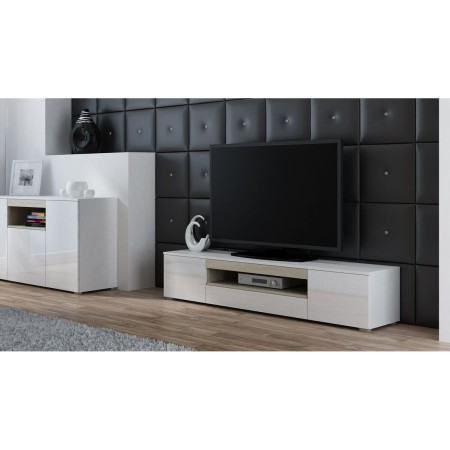 Meubles de télévision Cama Meble R VIVA BI/BI+S Blanc Laminé Bois MDF Contre-plaqué 180 x 37 x 40 cm