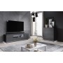 Meubles de télévision Cama Meble REJA RTV GR Noir Graphite Laminé Plastique Bois MDF 184 x 57,5 x 45 cm