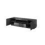 Mueble de TV Cama Meble REJA RTV GR Negro Grafito Laminado Plástico Madera MDF 184 x 57,5 x 45 cm