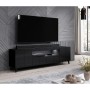 Meubles de télévision Cama Meble REJA RTV CZ Noir Laminé Plastique Bois MDF 184 x 57,5 x 45 cm