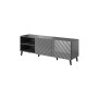 Mueble de TV Cama Meble ABETO RTV150 GR Negro Grafito Plástico Madera MDF 150 x 52 x 42 cm