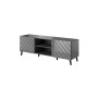 Meubles de télévision Cama Meble ABETO RTV150 GR Noir Graphite Plastique Bois MDF 150 x 52 x 42 cm