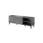 Mueble de TV Cama Meble ABETO RTV150 GR Negro Grafito Plástico Madera MDF 150 x 52 x 42 cm