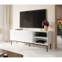 Mueble de TV Cama Meble ABETORTV15+ST B Blanco Negro Madera MDF Aglomerado 150 x 60 x 42 cm